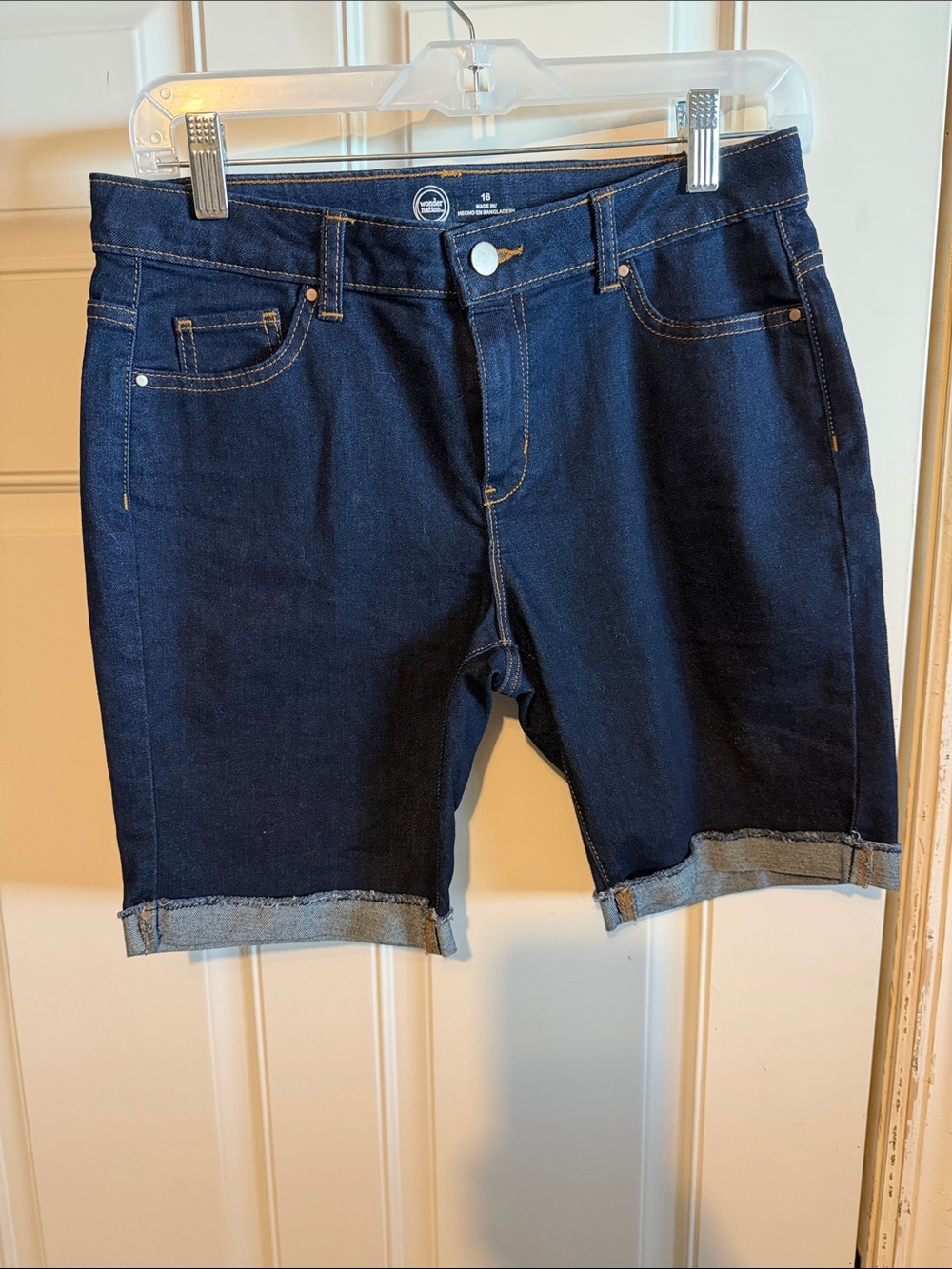 wonder nation Dark Blue Denim Bermuda Jean Shorts